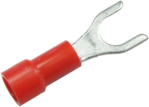 PICO 1725-BP Red 22-18AWG #10 Spade Connector / Fork Terminal, Vinyl Insulated, 7/Pack
