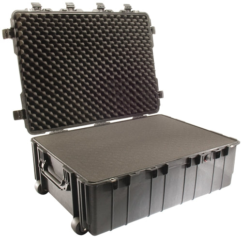 Pelican 1730 Protector Transport Case with Foam & Wheels, Black (ID 34.00"L x 24.00"W x 12.50"D) Mfr# 1730-000-110