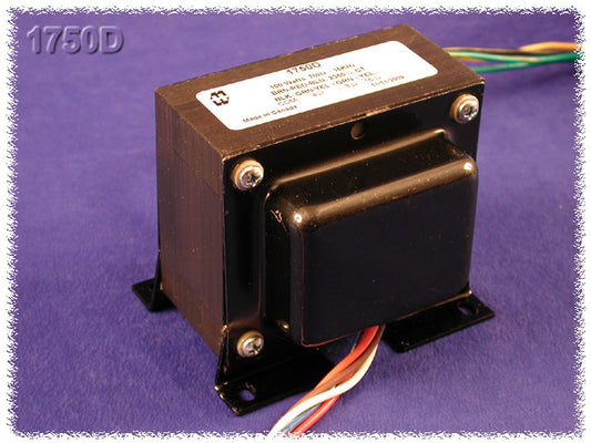 Hammond 1750D Output Transformer, Guitar Amp, 2350 Ohm Pri., 4, 8, 16 Ohm Sec., 100W