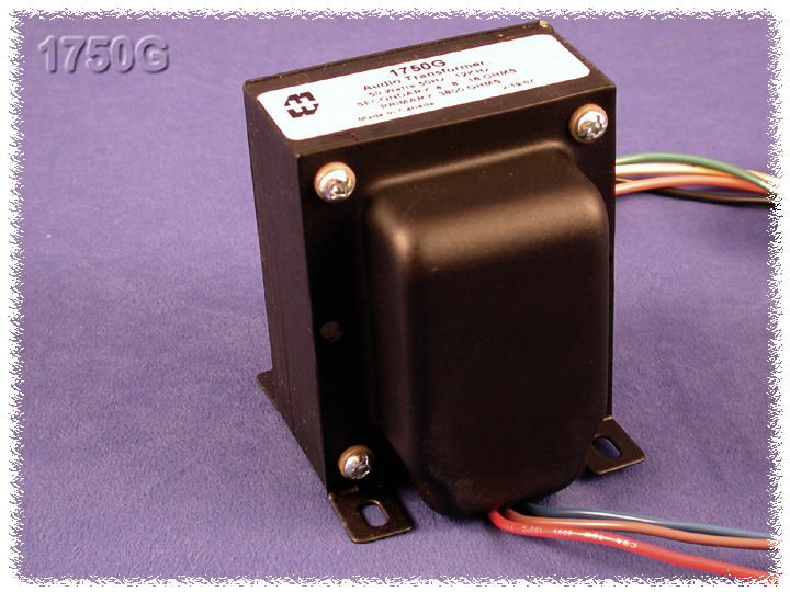 Hammond 1750G Output Transformer, Guitar Amp, 3,800 C.T. Ohm Pri., 4, 8, 16 Ohm Sec., 50W