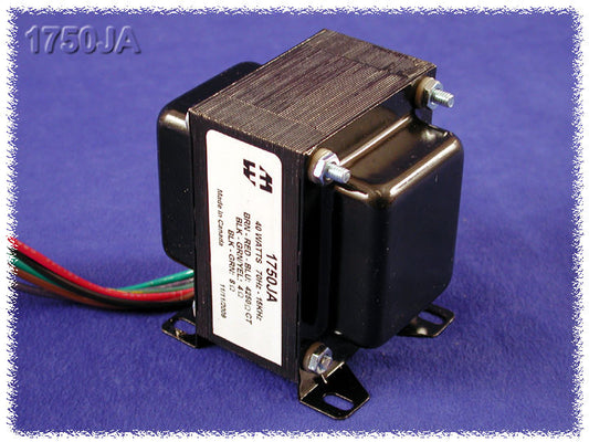 Hammond 1750JA Output Transformer, Guitar Amp, 4,250 C.T. Ohm Pri., 4, 8 Ohm Sec., 40W