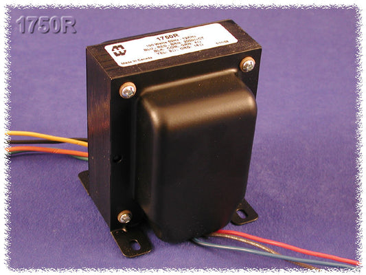 Hammond 1750R Output Transformer, Guitar Amp, 2,000 C.T. Ohm Pri., 4, 8, 16 Ohm Sec., 100W