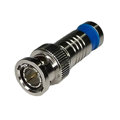 Platinum 18035 BNC Sealsmart Compression Connector for RG6Q Quad, Nickel (Bulk)
