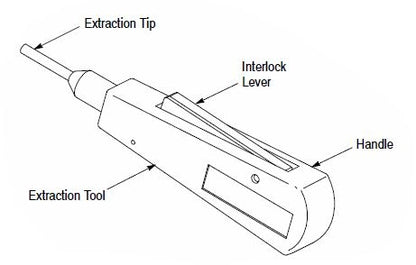 AMP TE 1804030-1 Contact Extraction Tool .108" I.D., Compatible with Amp Universal MATE-N-LOK Housings
