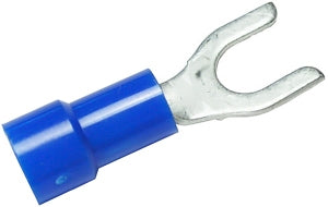 PICO 1824-BP Blue 16-14AWG #8 Spade Connector / Fork Terminal, Vinyl Insulated, 7/Pack