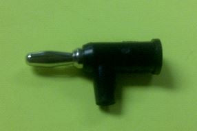 Pomona Stacking Black Banana Plug 1825-0