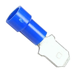 PICO 1852-BP Blue 16-14AWG .187" Male Quick Connector, Vinyl Insulated, 9/Pack