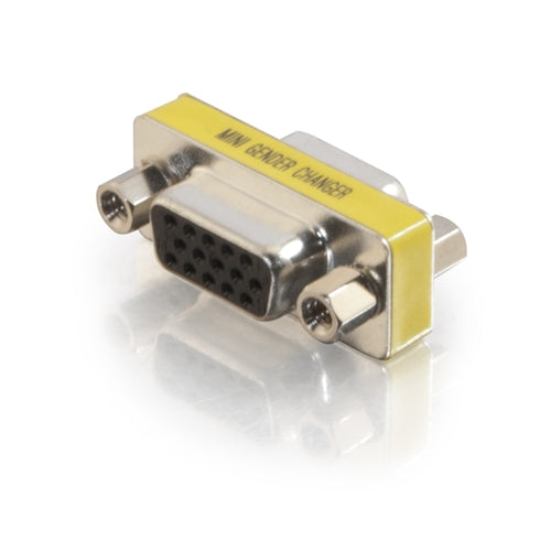 C2G HD15FF Female-Female Gender Changer 18962 Slim Version High Density 15 Pin