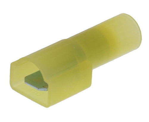 Molex 19004-0009 Yellow 12-10AWG .250" Male Quick Connector, Fully Nylon Insulated, 100/Pack