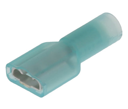 Molex 19005-0005 Blue 16-14AWG .250" Female Quick Connector, Fully Nylon Insulated, 100/Pack