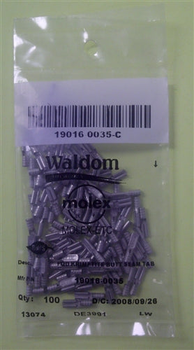 Molex 19016-0035 Non-Insulated 16-14AWG .110" Female Quick Connector, 100/Pack