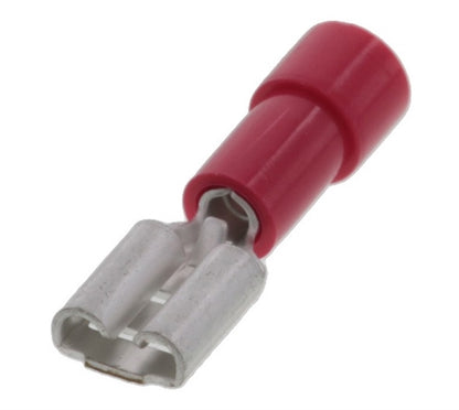 Molex 19017-0007 Red 22-18AWG .187" Female Quick Connector, Vinyl Insulated, 100/Pack