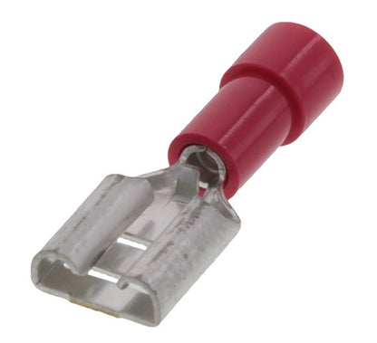 Molex 19017-0014 Red 22-18AWG .250" Female Quick Connector, Vinyl Insulated, 100/Pack