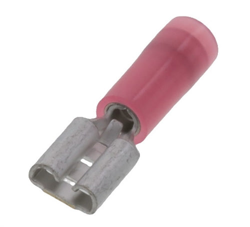 Molex 19019-0006 Red 22-18AWG .187" Female Quick Connector, Nylon Insulated, 100/Pack