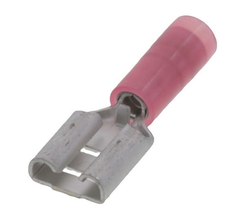 Molex 19019-0012 Red 22-18AWG .250" Female Quick Connector, Nylon Insulated, 100/Pack