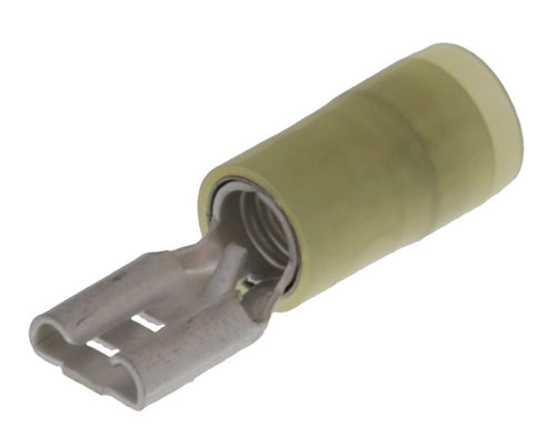 Molex 19019-0037 Yellow 12-10AWG .250" Female Quick Connector, Nylon Insulated, 100/Pack