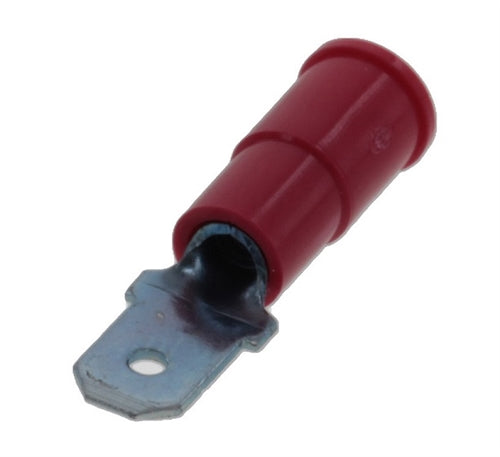 Molex 19023-0003 Red 22-18AWG .187" Male Quick Connector, Vinyl Insulated, 100/Pack