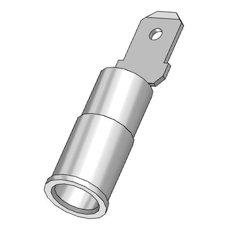 Molex 19025-0008 Blue 16-14AWG .187" Male Quick Connector, Nylon Insulated, 100/Pack
