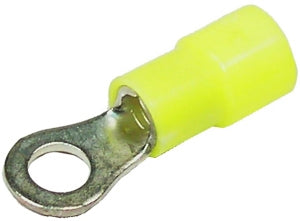 PICO 1905-15 Yellow 12-10AWG #10 Ring Terminal Connector, Vinyl Insulated, 50/Pack