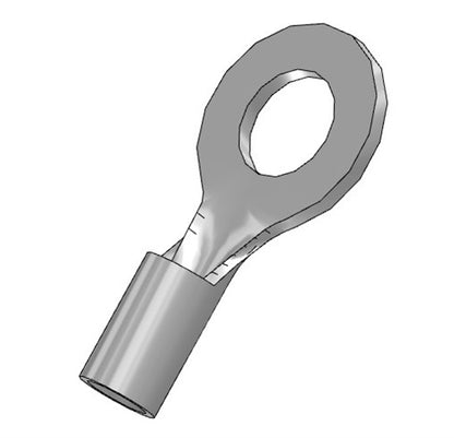 Molex 19069-0035 Non-Insulated 22-18AWG #8 Ring Terminal Connector, 100/Pack