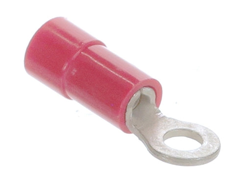 Molex 19070-0007 Red 22-18AWG #4 Ring Terminal Connector, Vinyl Insulated, 100/Pack