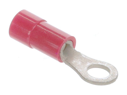 Molex 19070-0040 Red 22-18AWG #6 Ring Terminal Connector, Vinyl Insulated, 100/Pack