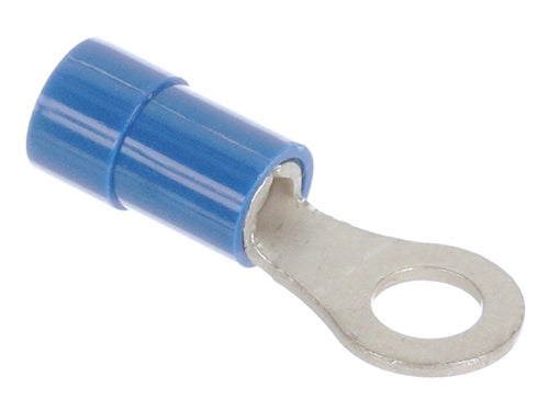 Molex 19070-0086 Blue 16-14AWG #8 Ring Terminal Connector, Vinyl Insulated, 100/Pack