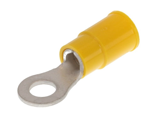 Molex 19070-0123 Yellow 12-10AWG #10 Ring Terminal Connector, Vinyl Insulated, 100/Pack