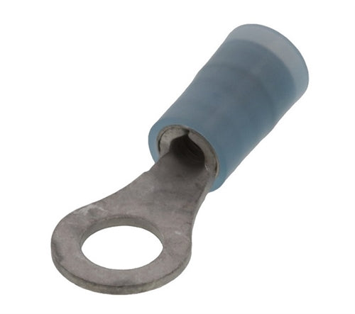 Molex 19073-0097 Blue 16-14AWG #10 Ring Terminal Connector, Nylon Insulated, 100/Pack
