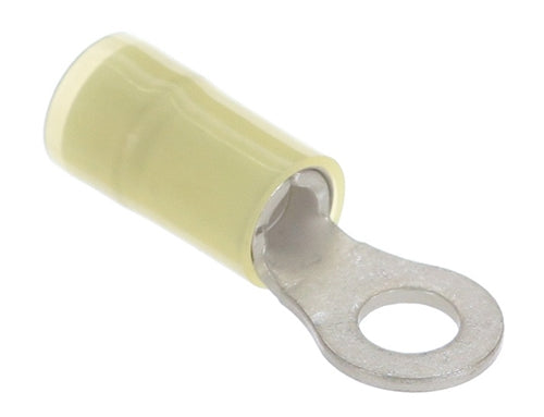 Molex 19073-0170 Yellow 12-10AWG #10 Ring Terminal Connector, Nylon Insulated, 100/Pack
