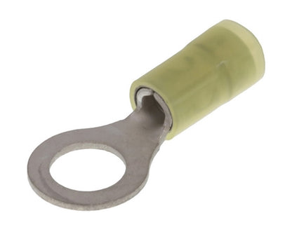 Molex 19073-0200 Yellow 12-10AWG 5/16" Ring Terminal Connector, Nylon Insulated, 100/Pack