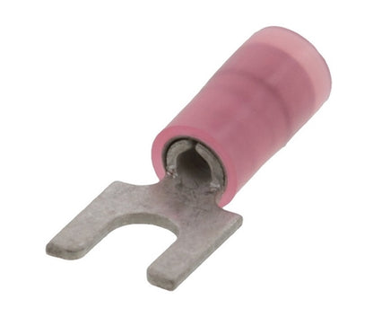 Molex 19139-0011 Red 22-18AWG #6 Spade Connector / Fork Terminal, Nylon Insulated, 100/Pack