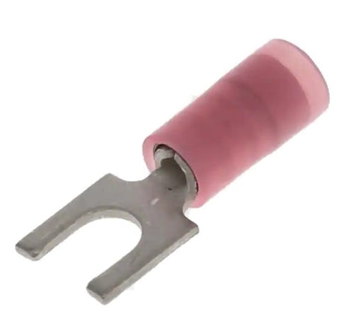 Molex 19139-0013 Red 22-18AWG #8 Spade Connector / Fork Terminal, Nylon Insulated, 100/Pack
