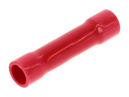 Molex 19154-0004 Red 22-18AWG Butt Splice Connector, Vinyl Insulated, 100/Pack