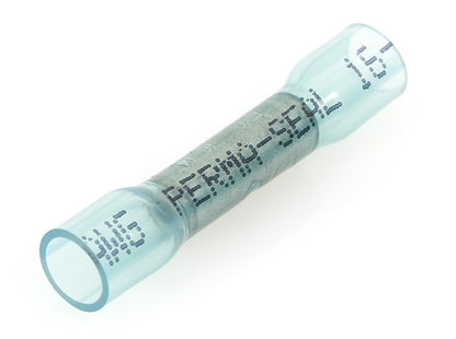 Molex 19164-0044 Blue 16-14AWG Perma-Seal Butt Splice Connector, 100/Pack