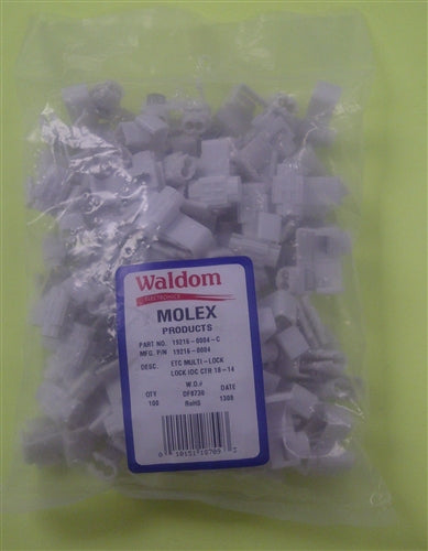 Molex 19216-0004 18-14AWG Multi-Lock Tap in Wire Connector, 100/Pack