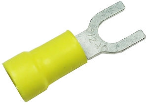 PICO 1923-BP Yellow 12-10AWG #6 Spade Connector / Fork Terminal, Vinyl Insulated, 5/Pack