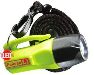 Pelican 1930 L1 Flashlight, Super Bright LED, Security Lanyard, Yellow