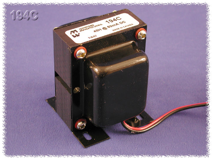Hammond 194C Choke Designed for Marshall Guitar Amp, Inductance 40 H @ 50 mA.