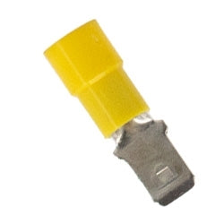PICO 1956-15 Yellow 12-10AWG .250" Male Quick Connector, Vinyl Insulated, 50/Pack