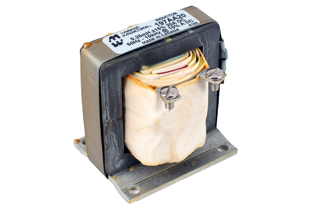 Hammond 197AA20 High Frequency Reactor, 0.25 Mh, 20A, Screw Terminals