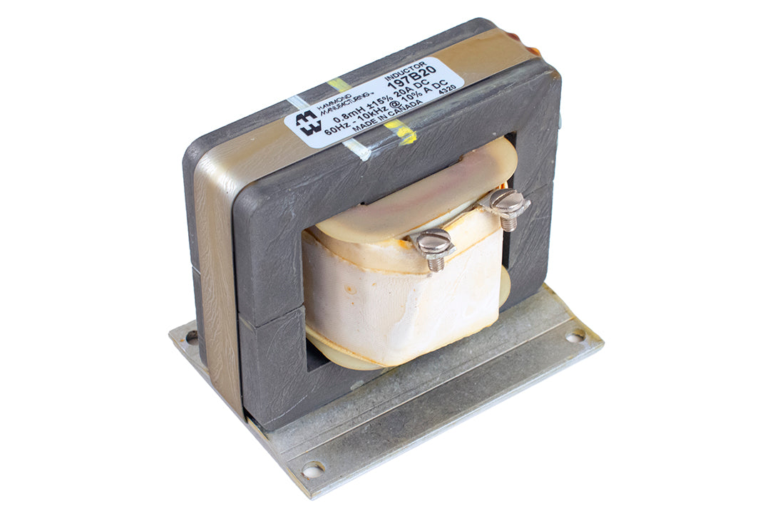 Hammond 197B20 High Frequency Reactor, 0.8 Mh, 20A, Screw Terminals