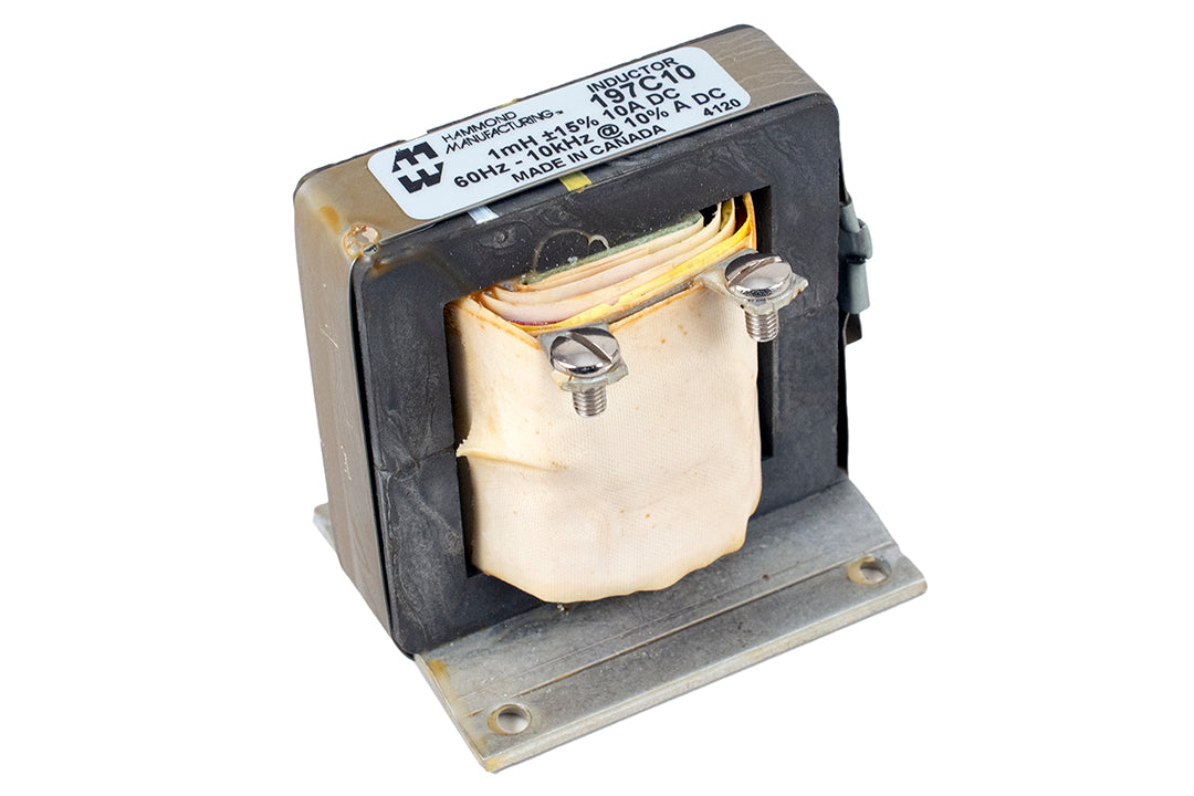 Hammond 197C10 High Frequency Reactor, 1 Mh, 10A, Screw Terminals