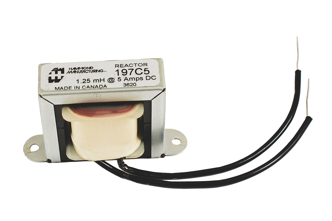 Hammond 197C5 High Frequency Reactor, 1.25 Mh, 5A, Wire Leads, 6 Inch Min.