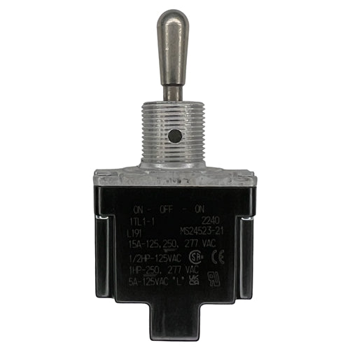 Honeywell 1TL1-1 Toggle Switch SPDT On-Off-On 15A/125VAC, Non-Locking Lever, Sealed, Screw Terminals, UL CSA