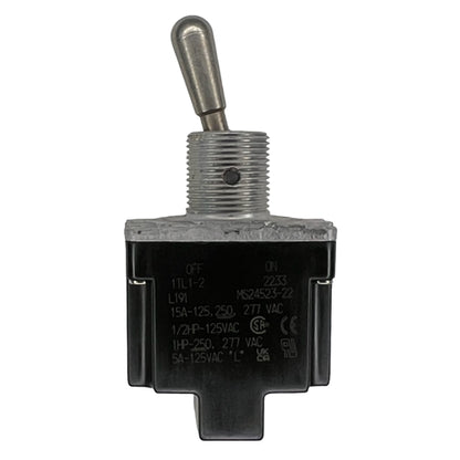 Honeywell 1TL1-2 Toggle Switch SPST Off-On 15A/125VAC, Non-Locking Lever, Sealed, Screw Terminals, UL CSA