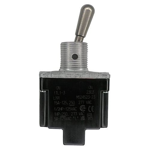 Honeywell 1TL1-3 Toggle Switch SPDT On-On 15A/125VAC, Non-Locking Lever, Sealed, Screw Terminals, UL CSA
