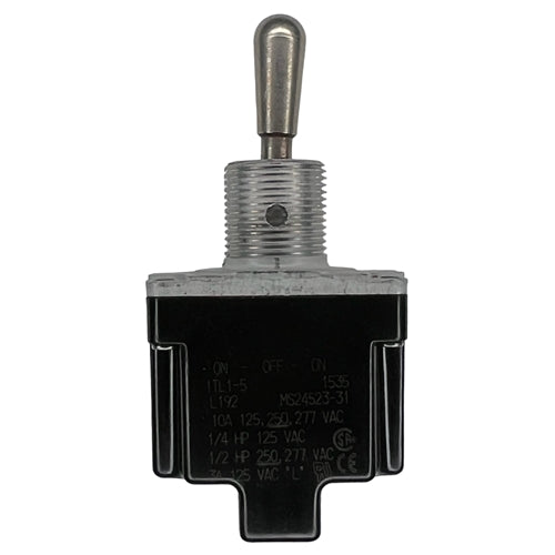 Honeywell 1TL1-5 Toggle Switch SPDT (On)-Off-On 10A/125VAC, Non-Locking Lever, Sealed, Screw Terminals, UL CSA