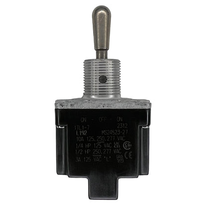 Honeywell 1TL1-7 Toggle Switch SPDT (On)-Off-(On) 10A/125VAC, Non-Locking Lever, Sealed, Screw Terminals, UL CSA
