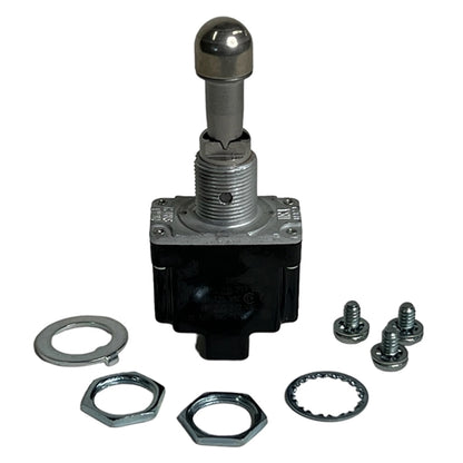 Honeywell 1TL1-7E Toggle Switch SPDT (On)-Off-(On) 10A/125VAC, Locking Lever, Sealed, Screw Terminals, UL CSA